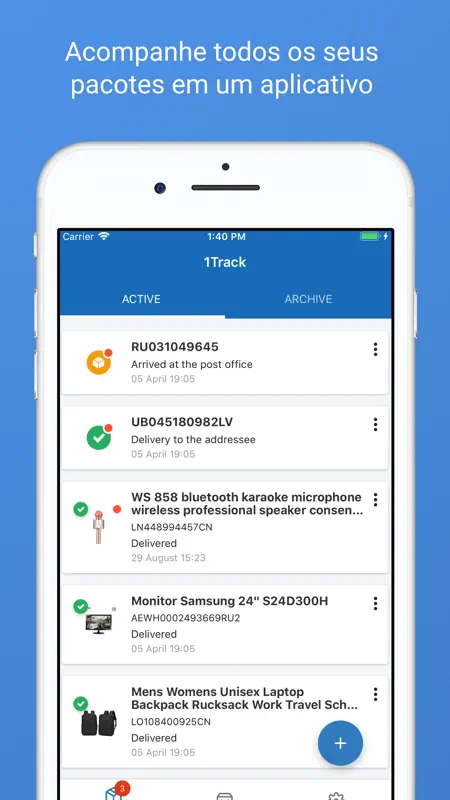 Package tracking - 1Track screenshot 1 of 5