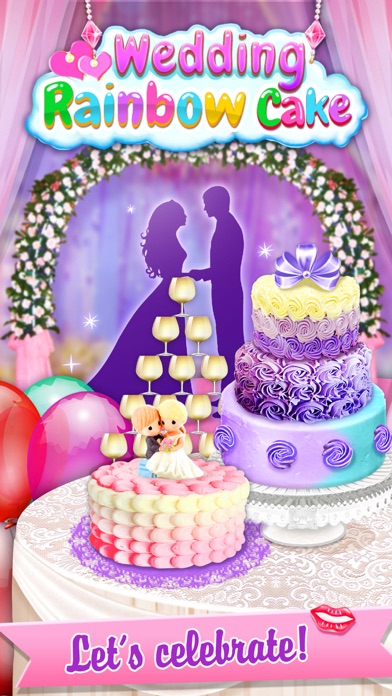 Wedding Rainbow Cake Screenshot