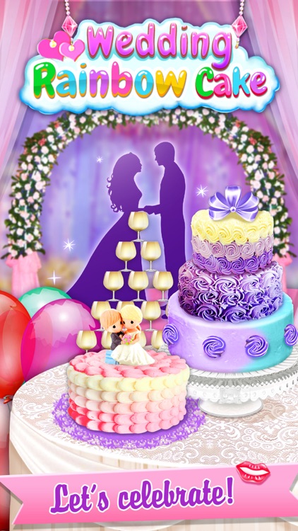 Wedding Rainbow Cake