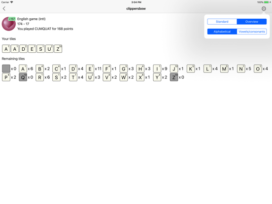 Wordfeud Tiles iPad app afbeelding 4