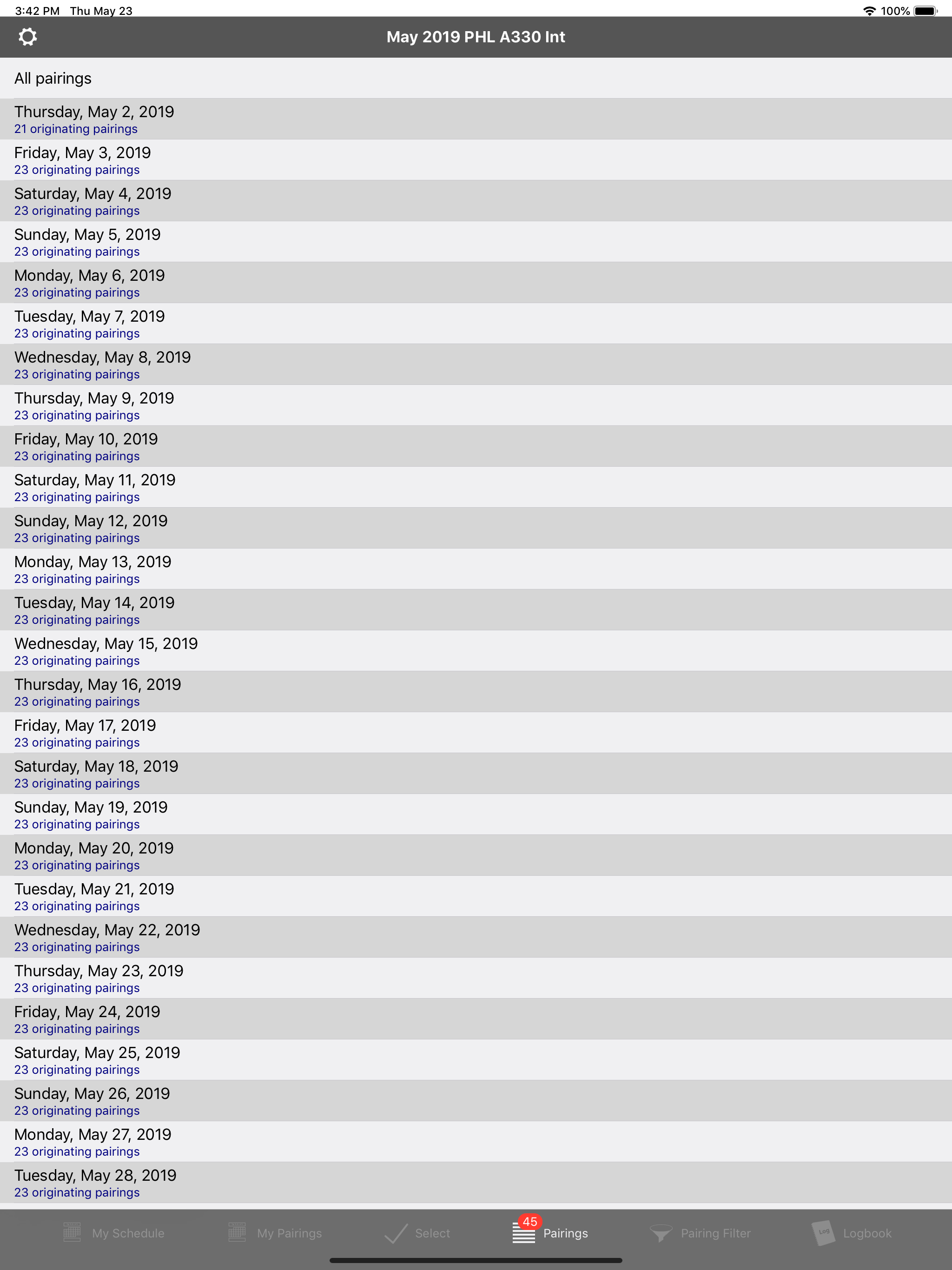 WinBid Schedule screenshot 3