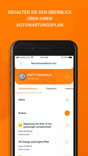 Screenshot von AUTODOC CLUB - Autowartung auf dem iPhone 4