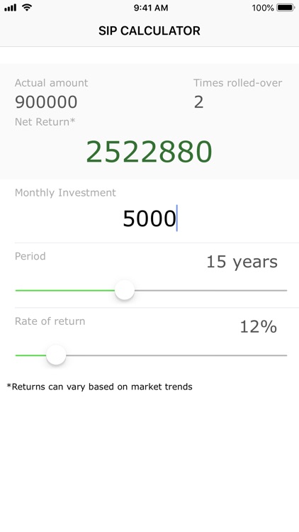SIP Calcularo For your future