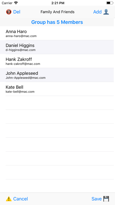 Groups - EmailGroups Screenshot