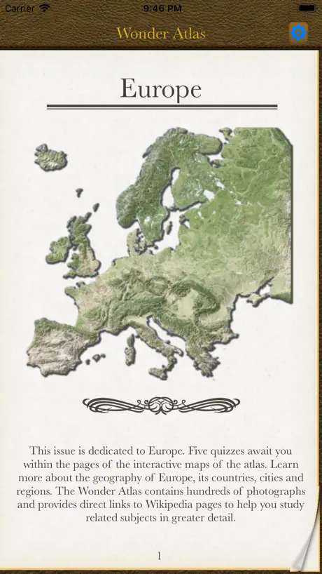 Europe. The Wonder Atlas Quiz.