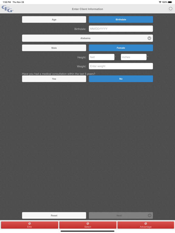 CFG Final Expense Calculator