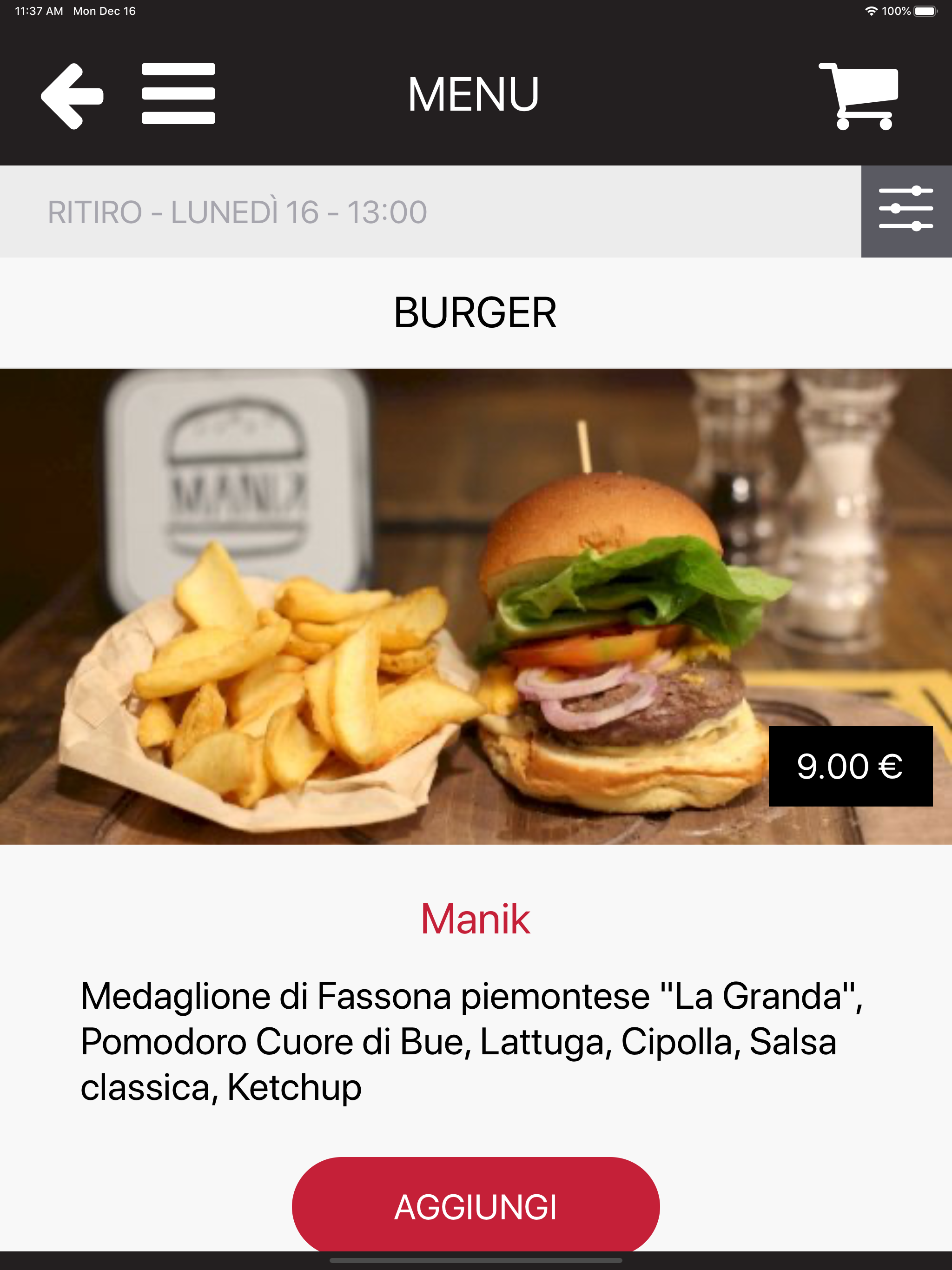 MANIK - L'officina del burger