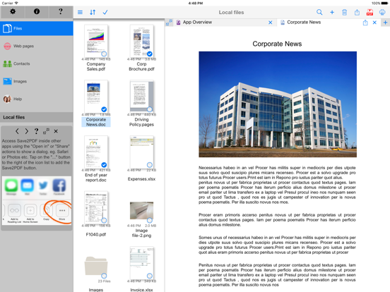 Screenshot #1 for Save2PDF