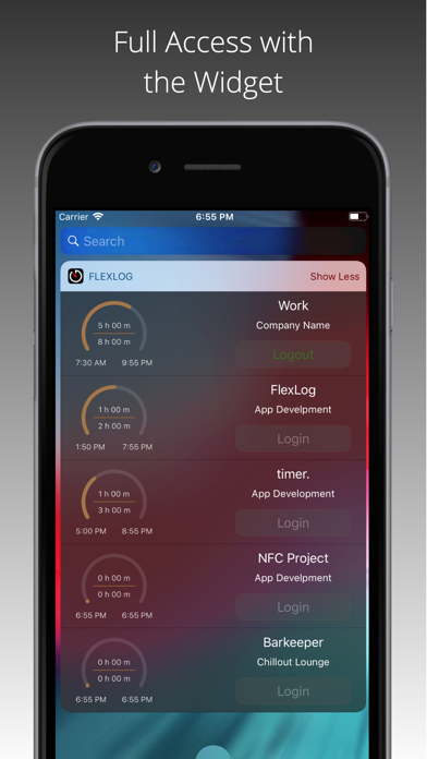 FlexLog - Work Time Tracker Screenshot
