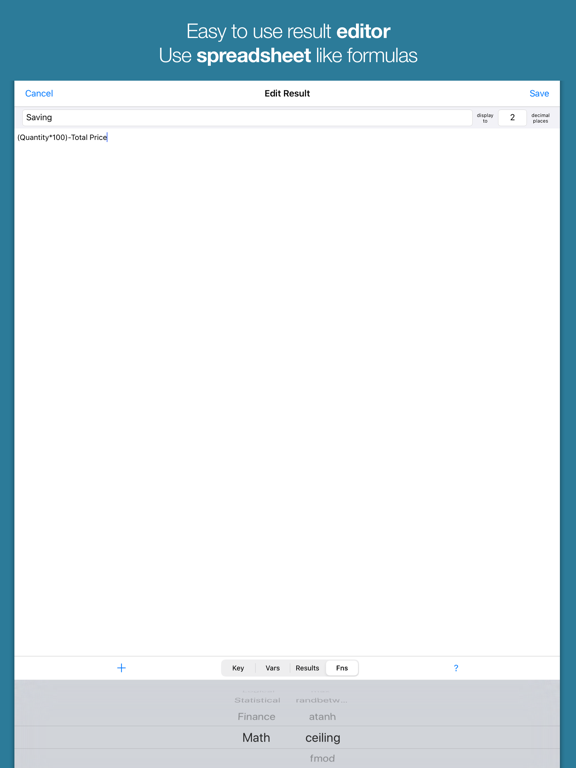 Go Calc iPad screenshot 4 - Business app