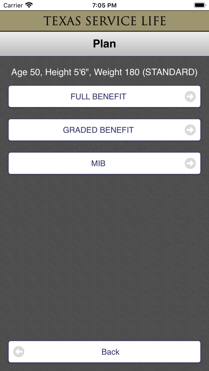 TSL Preneed Calculator