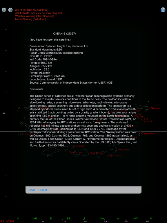 Satellite Watcher screenshot