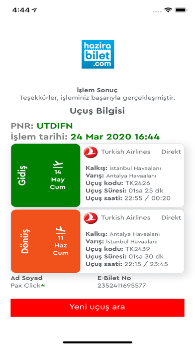Hazıra Bilet Screenshot
