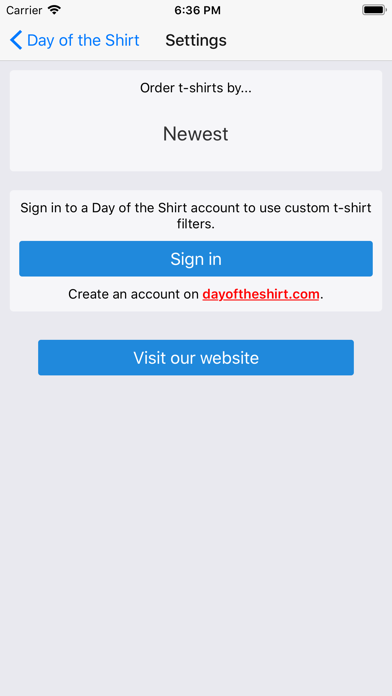 Day of the Shirt Screenshot 3 - AppWisp.com Day of the Shirt Screenshot 3 - AppWisp.com