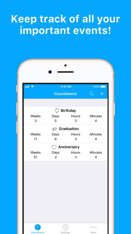 Countdowns - Track Events