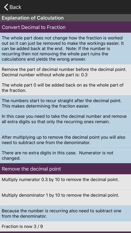 Fractions/Decimals/Fractions screenshot-4
