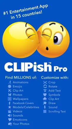 CLIPish Pro - Animations Emoji iPhone image 1
