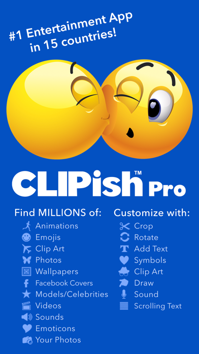 Screenshot #1 pour CLIPish Pro - Animations Emoji