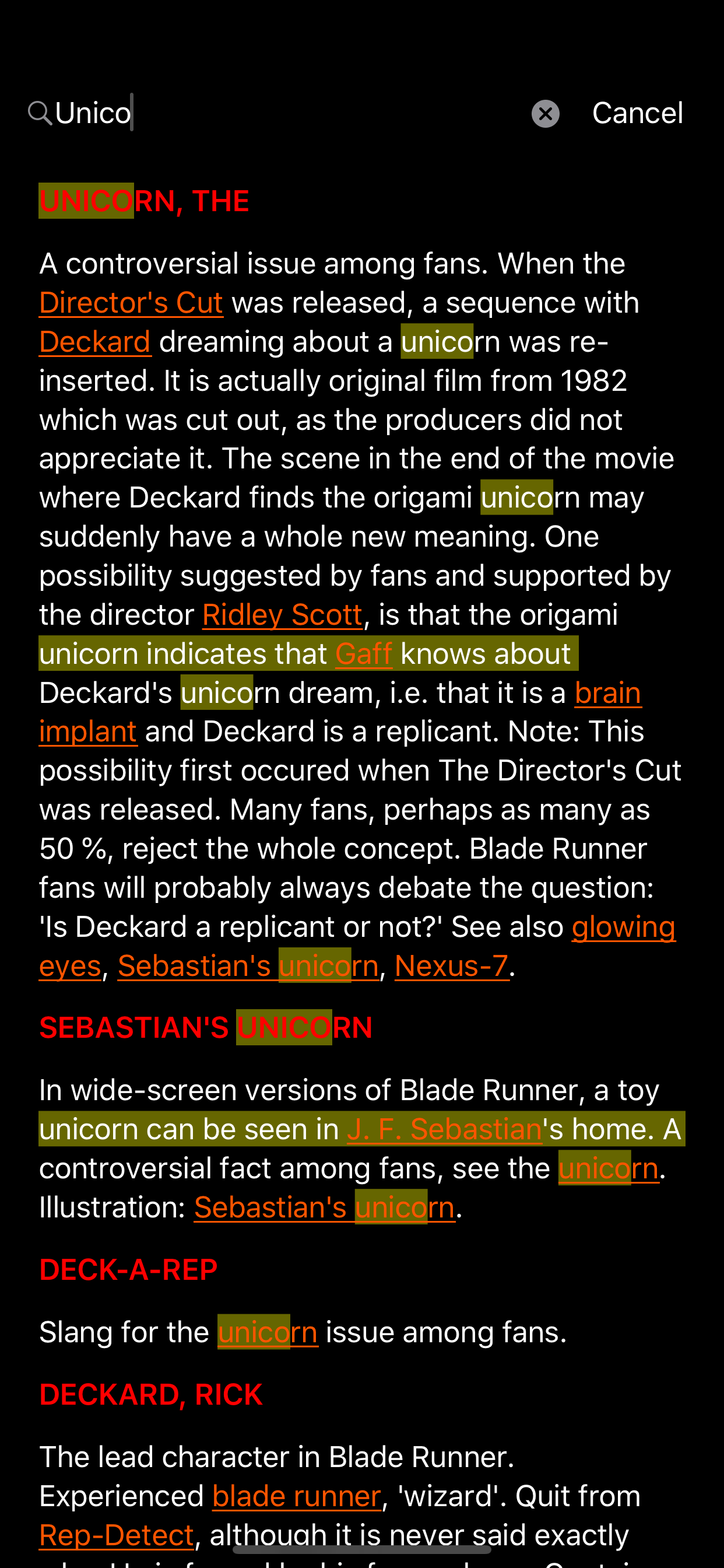 Fan Guide to Blade Runner screenshot 10