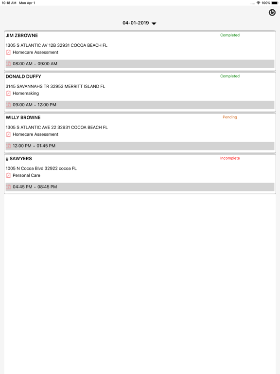 Screenshot #5 pour ServTracker Mobile Home Care
