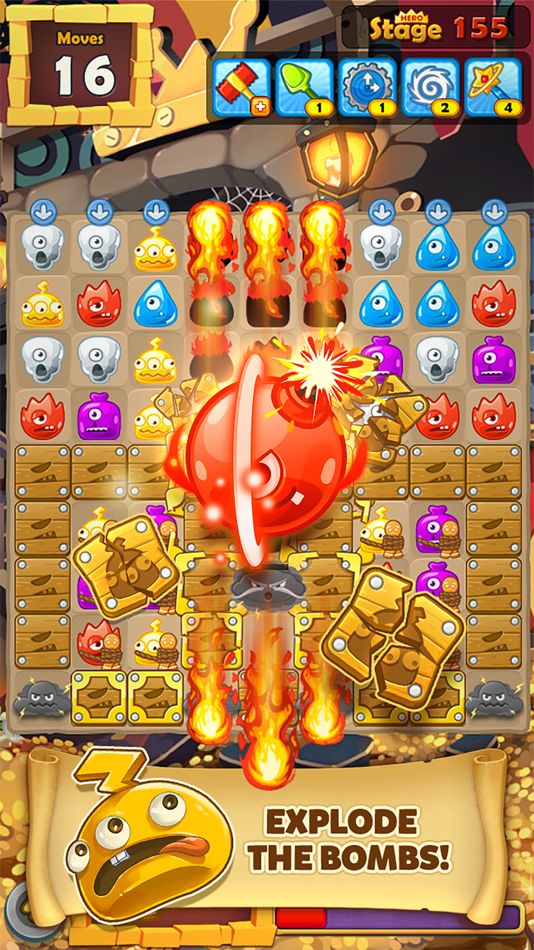 #1. Monster Busters:Match 3 Puzzle (iOS) 由: PlayDog Soft Co., Ltd