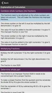 fractions calculator iphone capturas de pantalla 2