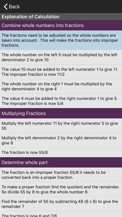 Fractions Calculator