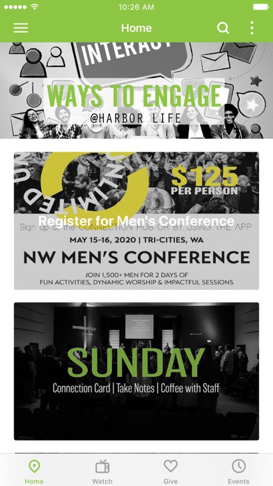 HarborLife Church App Screenshot