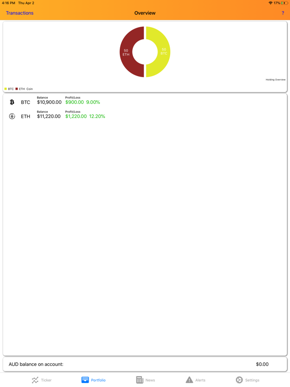 Screenshot #6 pour BTC Market Ticker