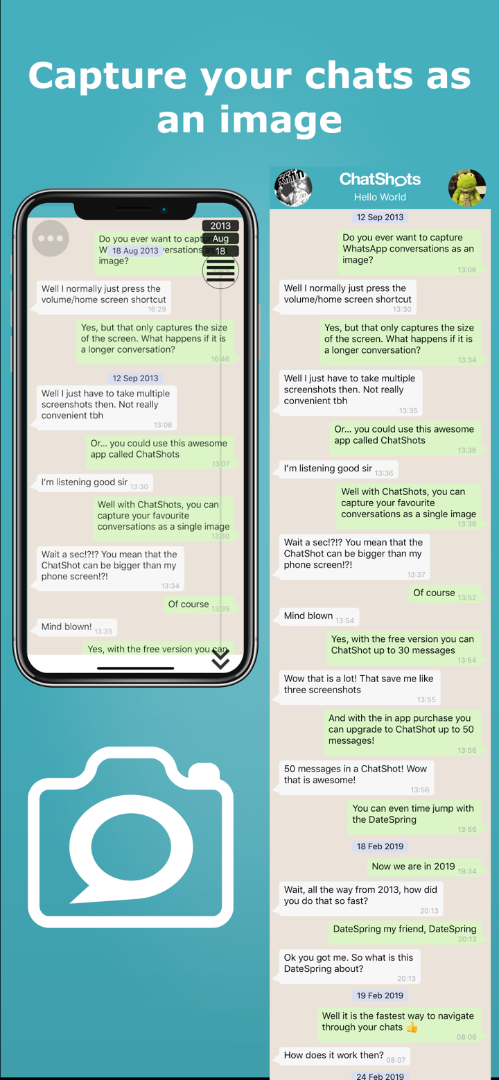 ChatShots screenshot messages screenshot 1