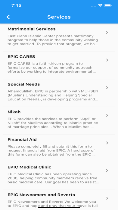 East Plano Islamic Center Screenshot