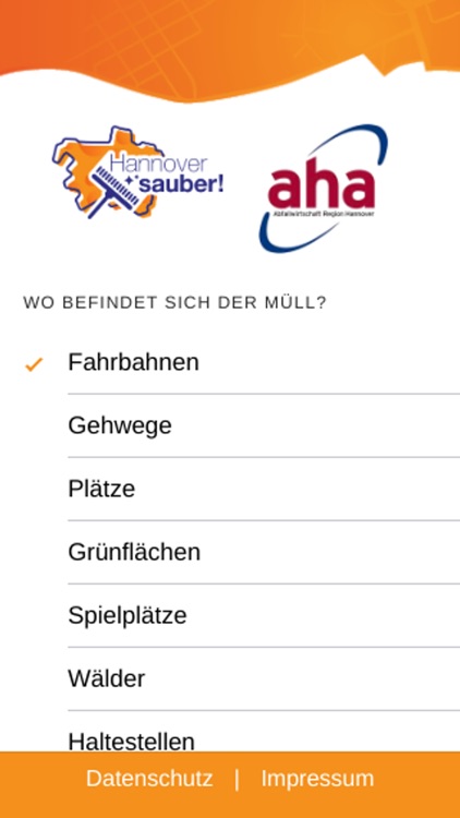 Müllmelde-App Hannover