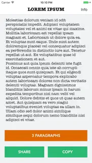 lorem ipsum generator keyboard iPhone Captures Décran 1