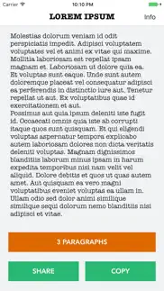 lorem ipsum generator keyboard iphone screenshot 1