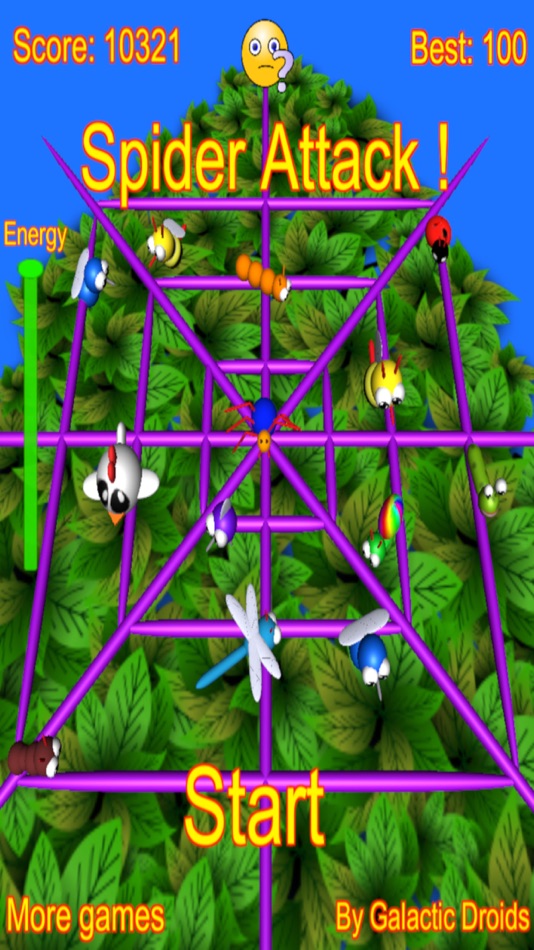 #1. Spider Attack arcade game (iOS) By: Galatic Droids