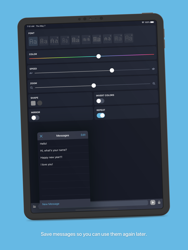 LEDit – LED-Banner-Screenshot