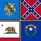 Long want to know maps and flags of each state of America