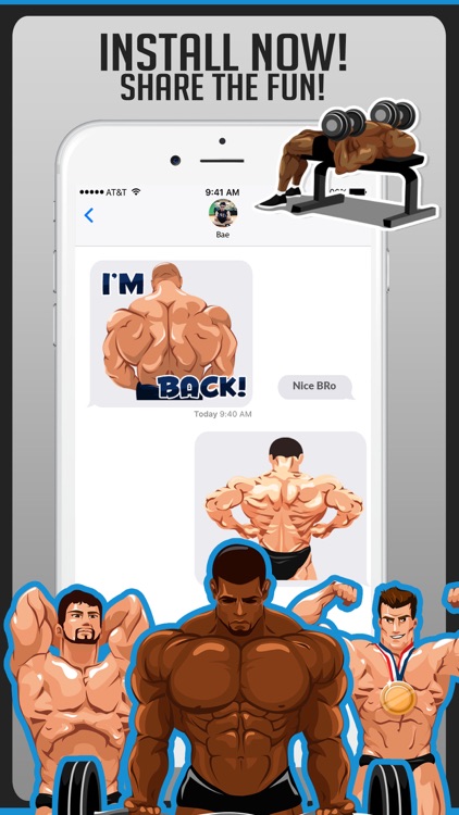 Body Building Stickers Emoji screenshot-4