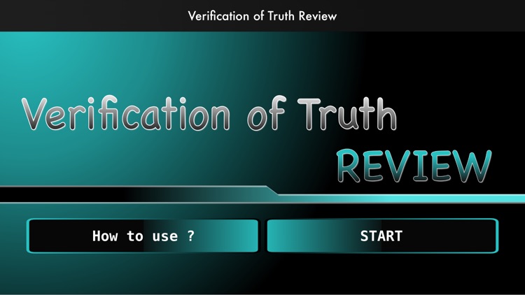 VerificationofTruthReview