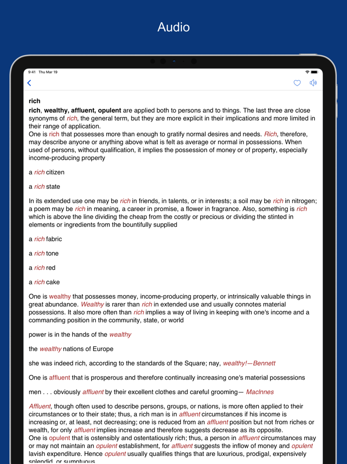 Advanced English Thesaurus