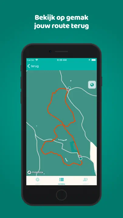 Rondje GPS Wandelen En Fietsen iPhone Ekran Görüntüsü 6