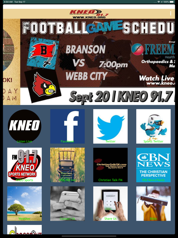 KNEO iPad screenshot 1 - Entertainment app