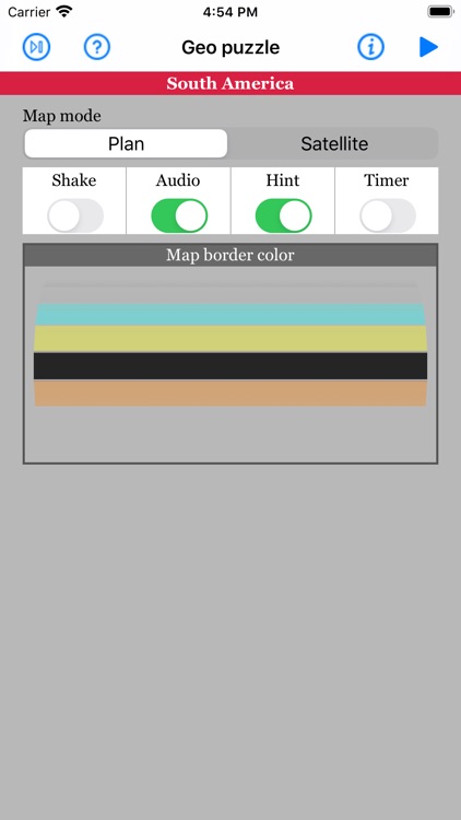GeoPuzzleSouthAmerica