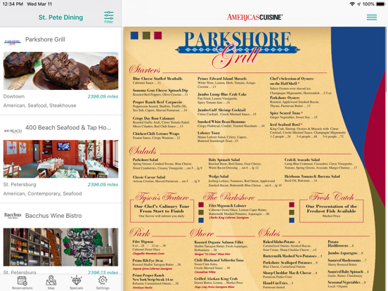 St. Petersburg Dining iPad screenshot