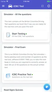 british columbia driving test iphone screenshot 3