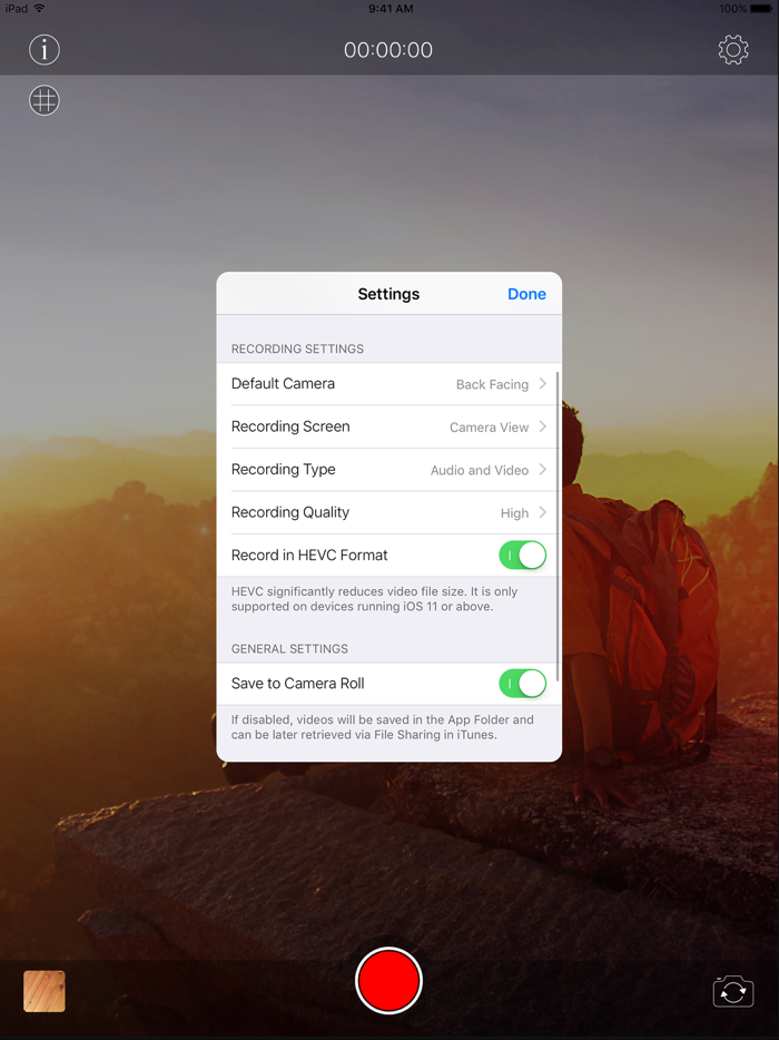 Instant Camo - Video Recording