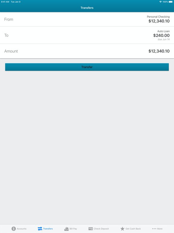 FIRST CITIZENS BANK (IA & MN) iPad screenshot 4 - Finance app