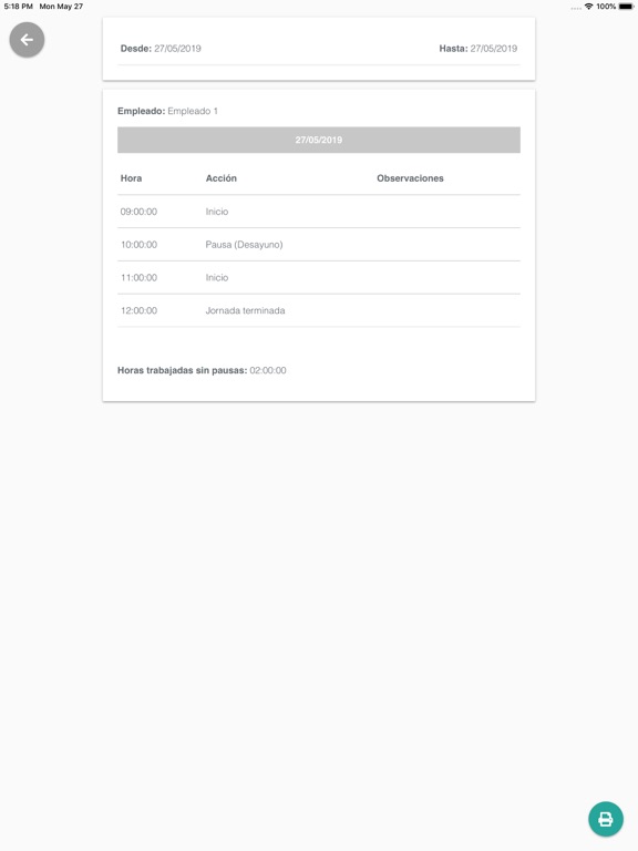 Screenshot #6 pour Control Laboral TE 2.0