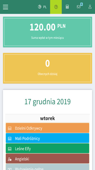 Obecności Przedszkola i Żłobki Screenshot