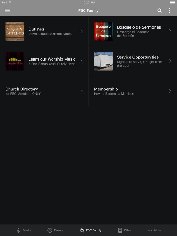 Screenshot #6 pour Faith Bible Church App